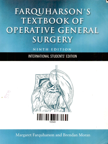 Farquharson's Text book Of operative General Surgery Ninth Edition