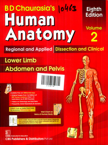 BD chaurasia's Human Anatomy Volume-2