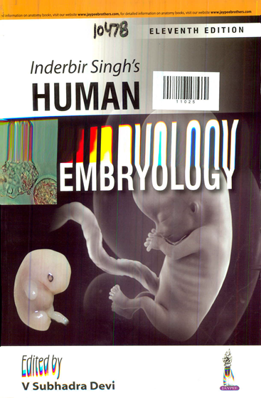 Inderbir Singh's Human Embryology Eleventh Edition