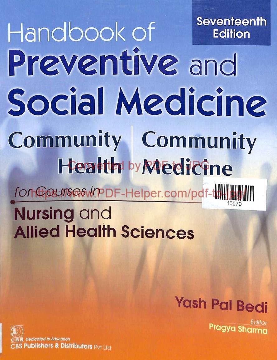 HAND BOOK OF PREVENTIVE AND SOCIAL MEDICINE
