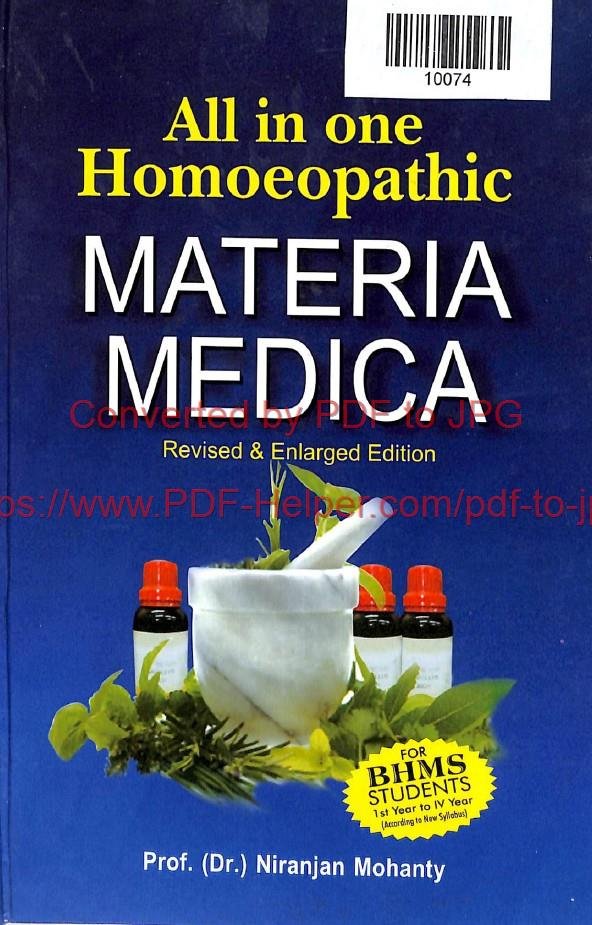 ALL IN ONE HOMOEOPATHIC MATERIA MEDICA