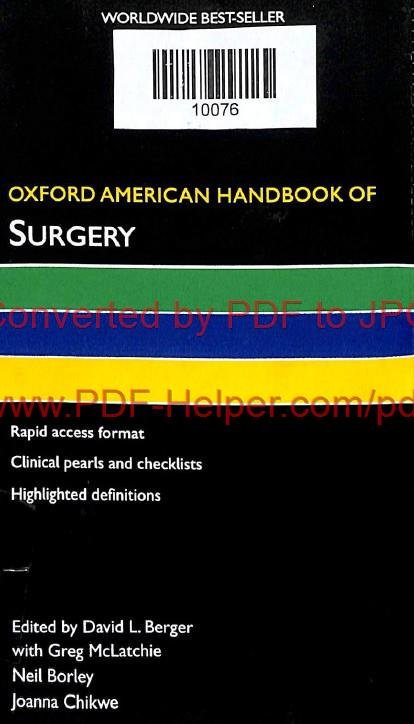 OXFORD AMERICAN HANDBOOK OF SURGERY
