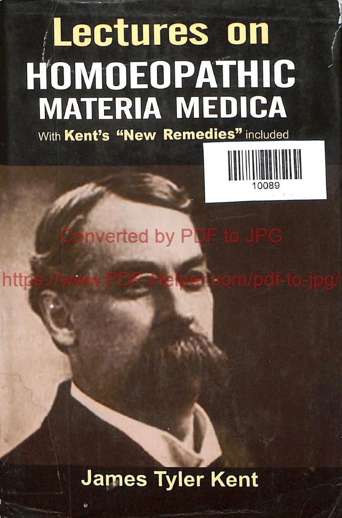LECTURES ON HOMOEOPATHIC MATERIA MEDICA