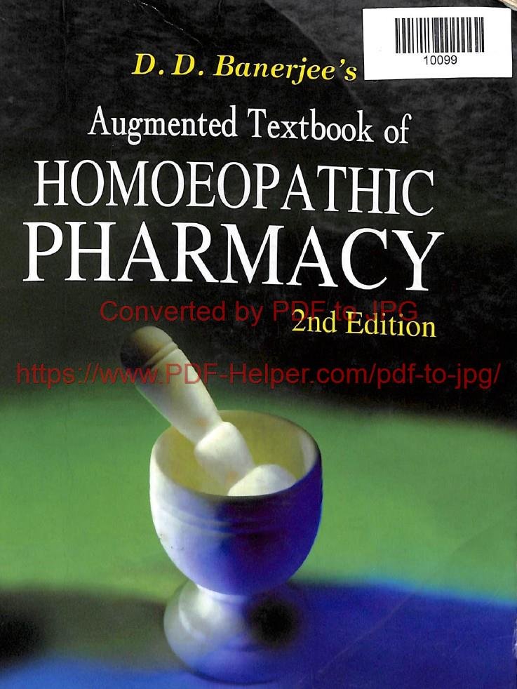 AUGMENTED TEXTBOOK OF HOMOEOPATHIC PHARMACTY