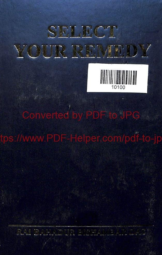 SELECT YOUR REMEDY