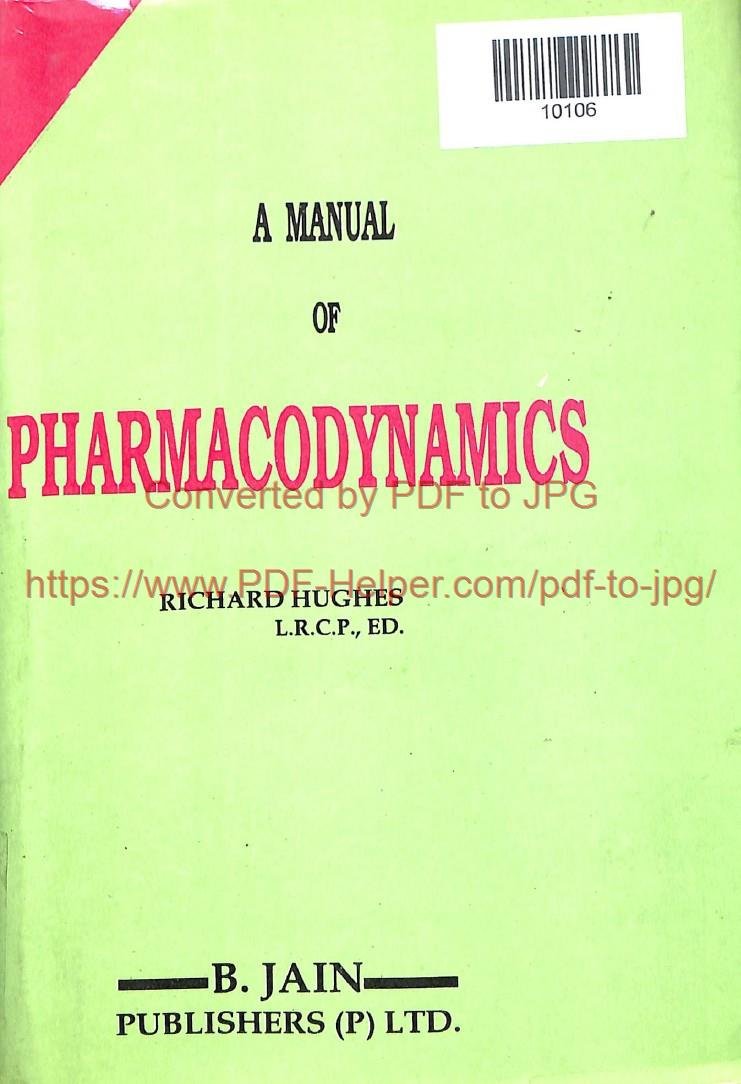 A MANUAL OF PHARMACODYNAMICS