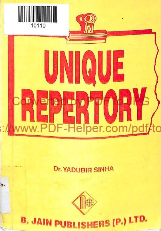 UNIQUE REPERTORY