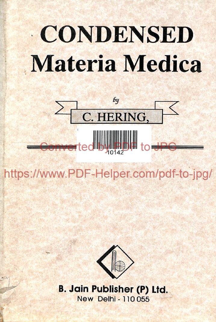 CONDENSED MATERIA MEDICA