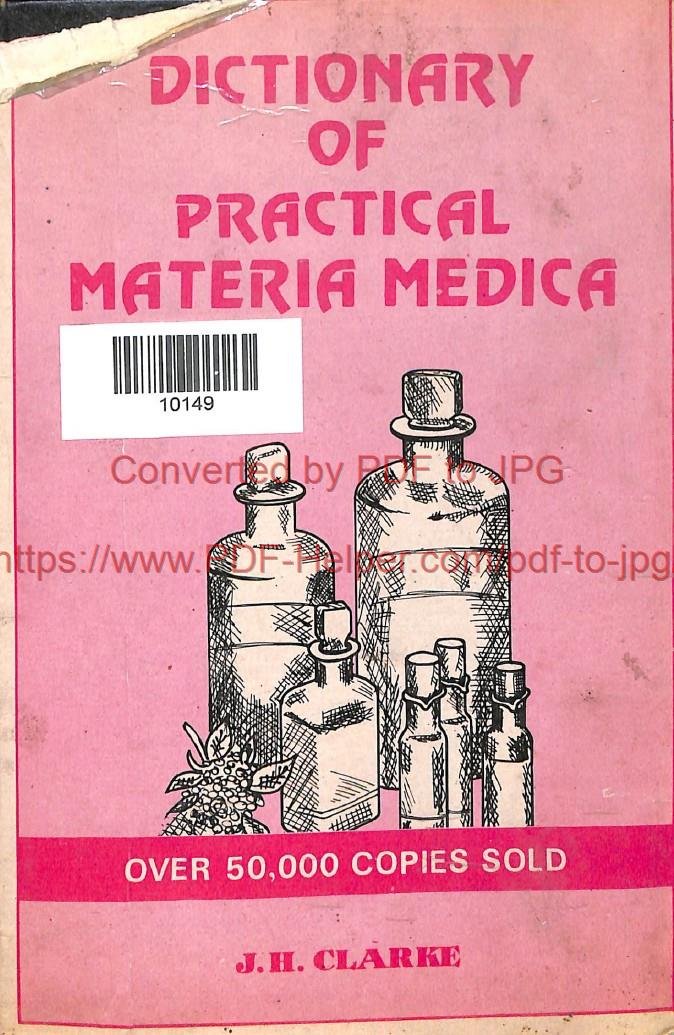 DICTIONARY OF PRACTICAL MATERIA MEDICA