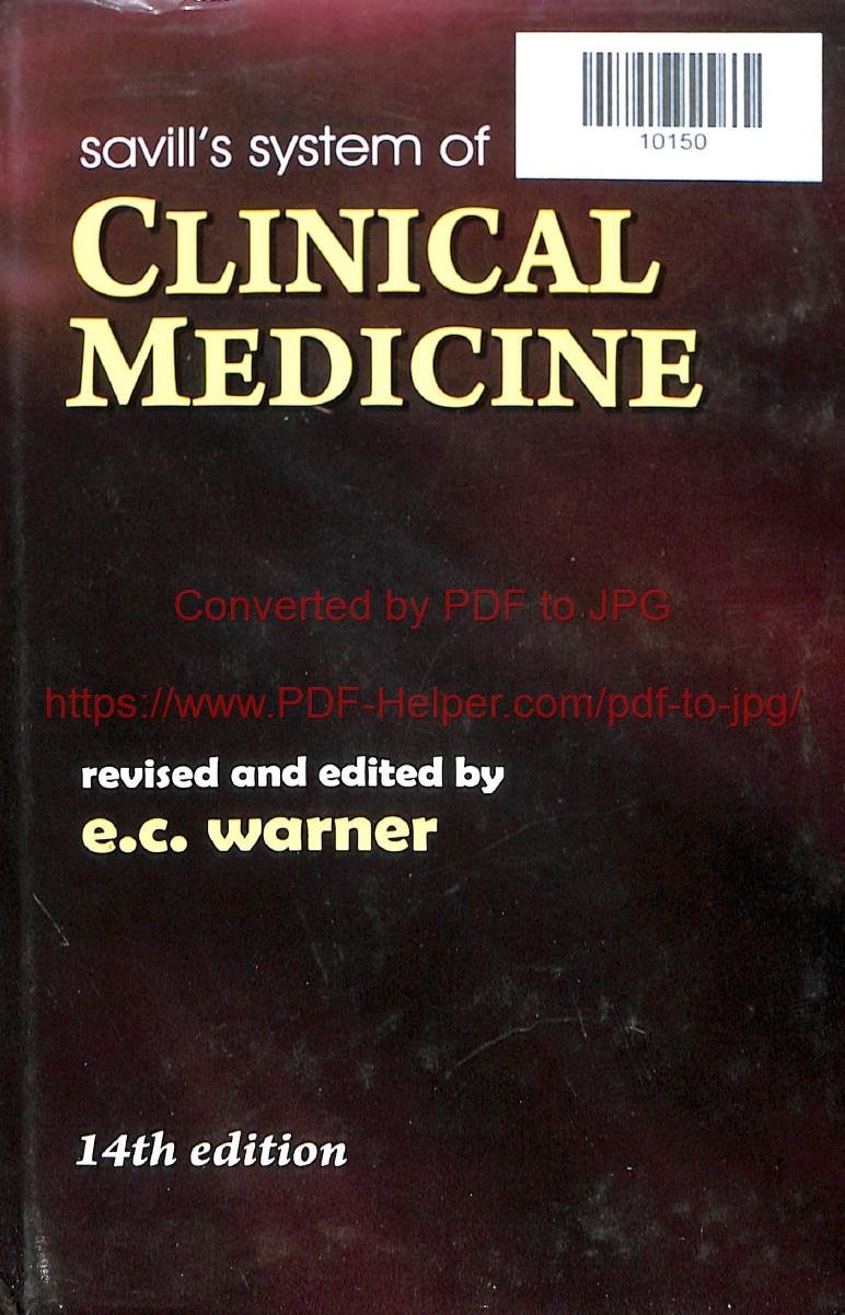 SAVILL'S SYSTEM OF CLINICAL MEDICINE 1