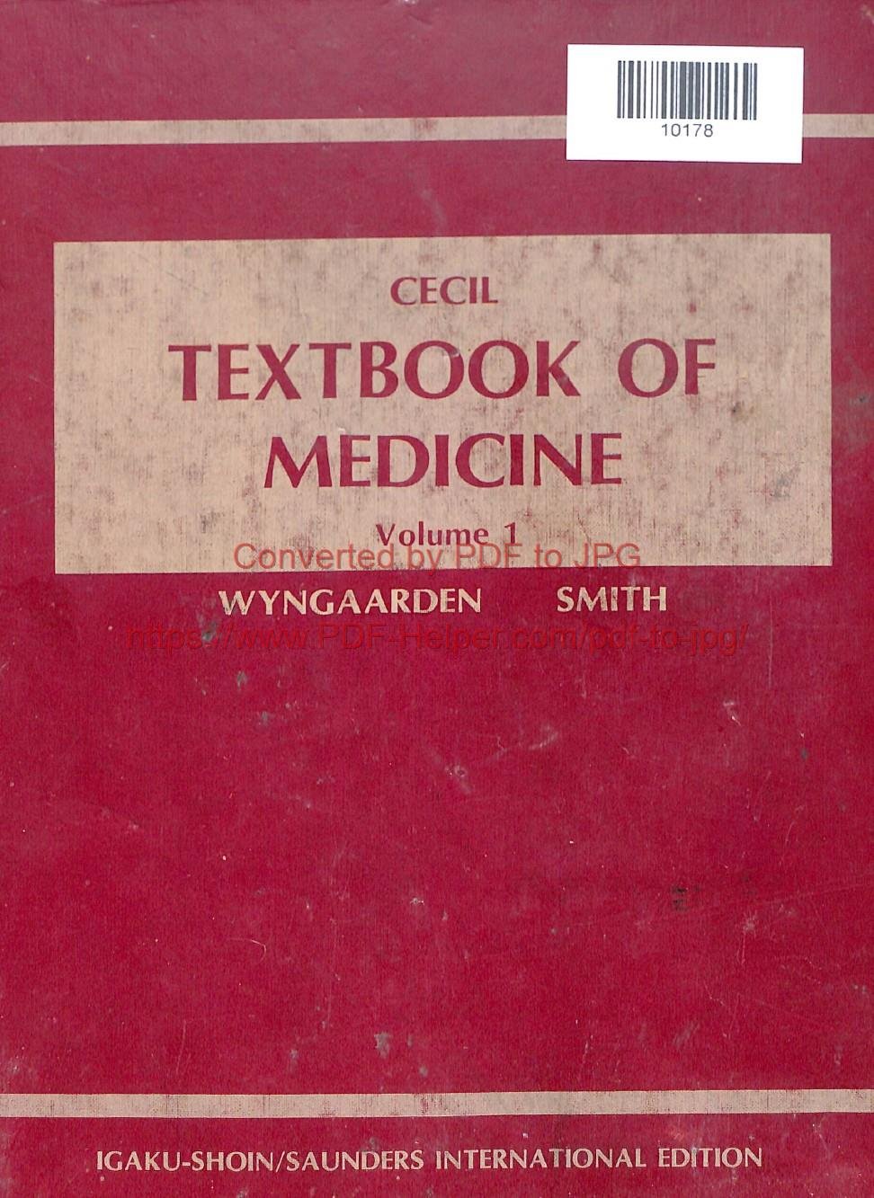 CECIL TEXT BOOK OF MEDICINE VOLUME 1