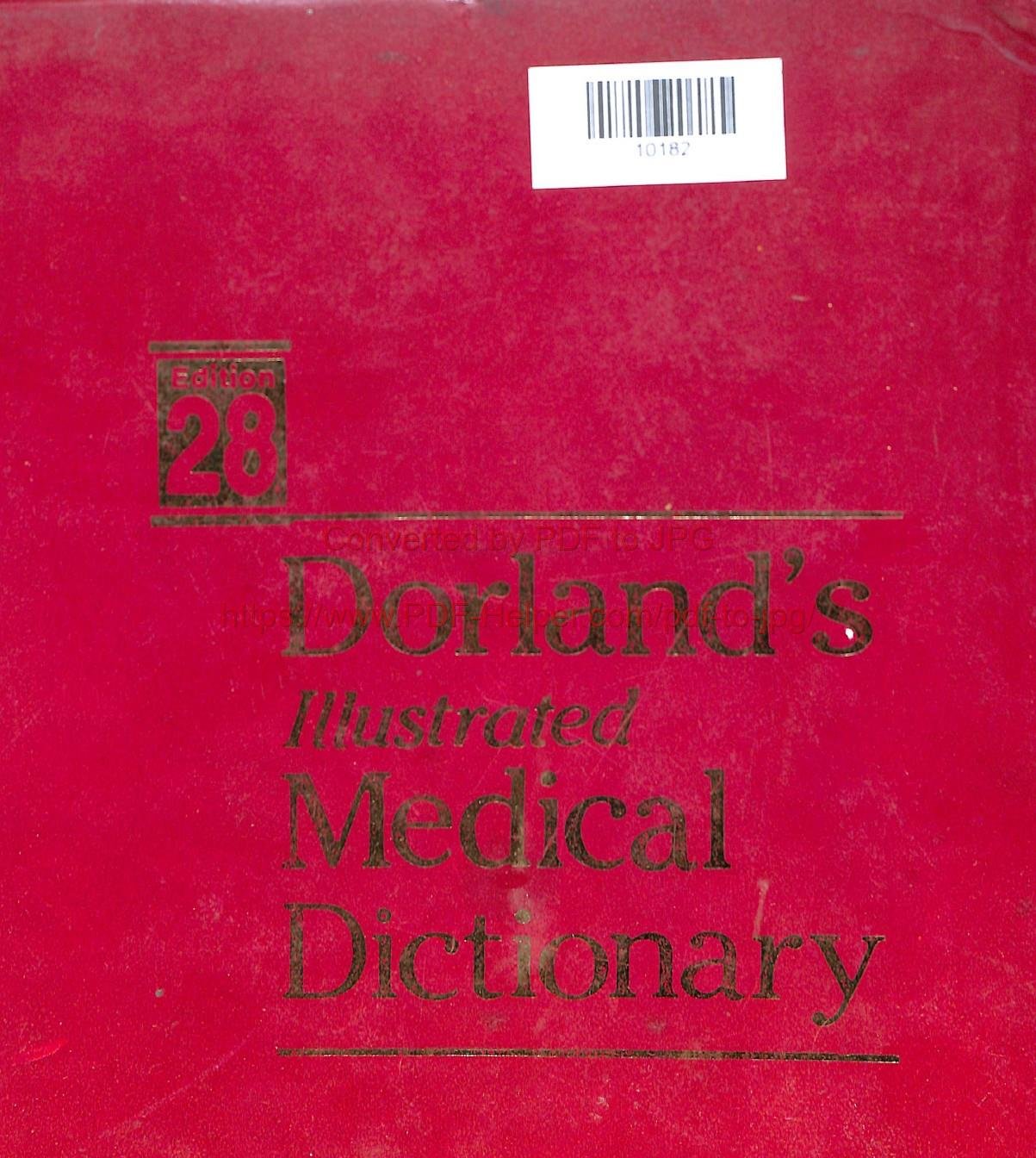 DORLAND'S ILLUSTRATED MEDICAL DICTIONARY