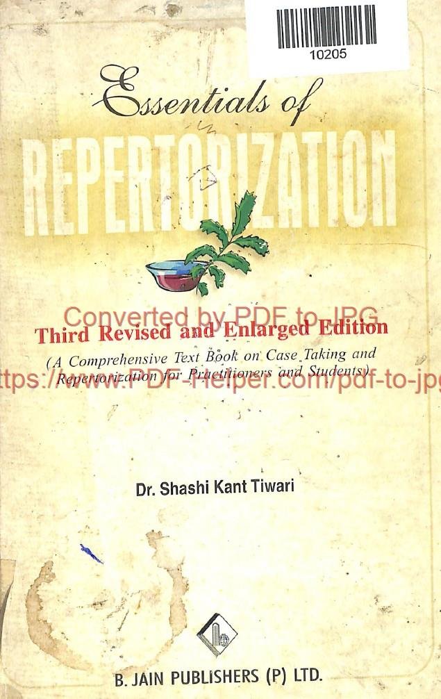 ESSENTIALS OF REPERTORIZATION 3th