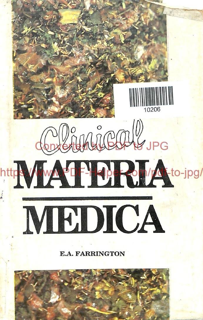 CLINICAL MATERIA MEDICA