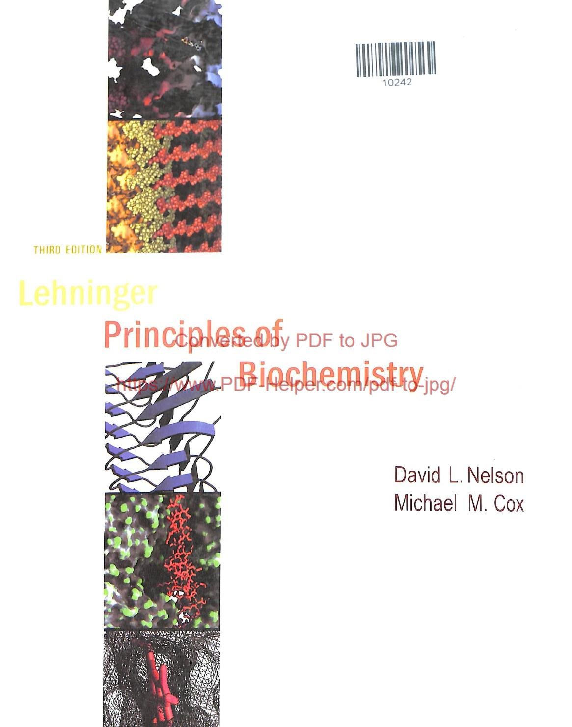 LEHNINGER PRINCIPLES OF BIOCHEMISTRY THIRD EDITION