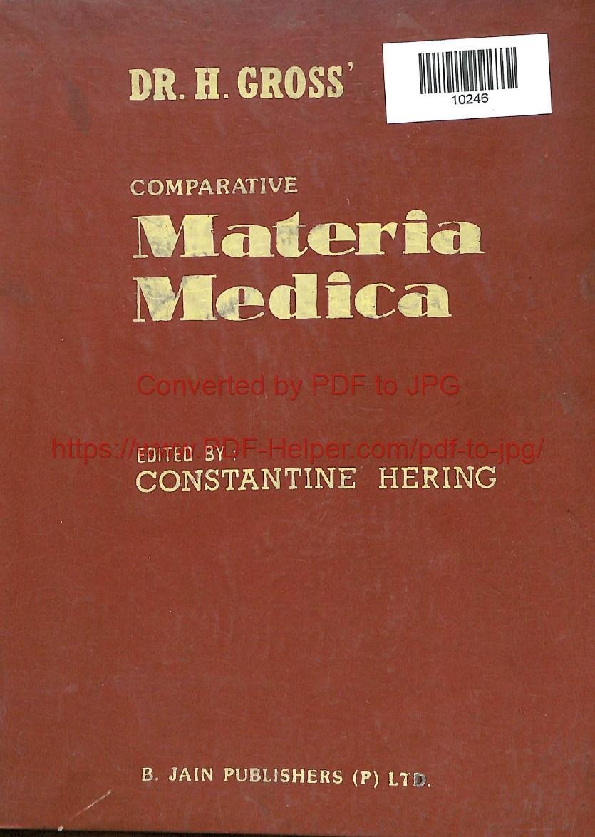 COMPARTIVE MATERIA MEDICA-1