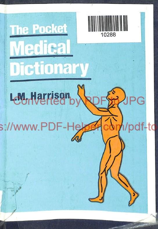 THE POCKET MEDICAL DICTIONARY L.M HARRISON