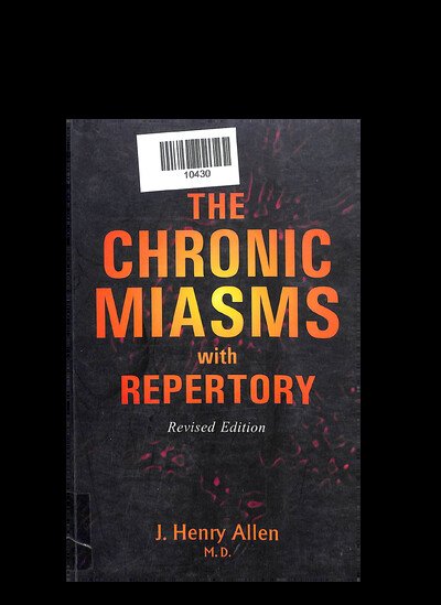 THE CHRONIC MIASMS WITH REPERTORY