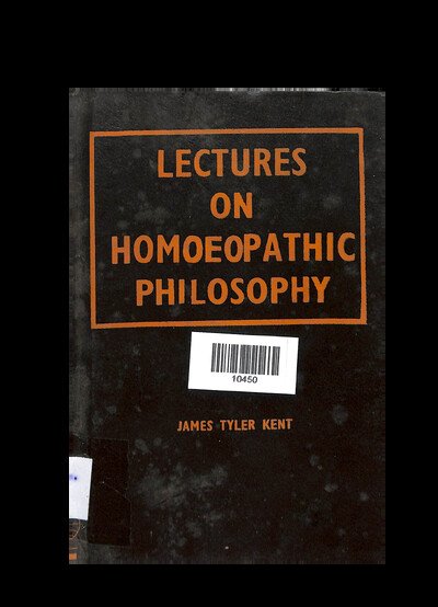 LECTURES ON HOMOEOPATHIC PHILOSOPHY