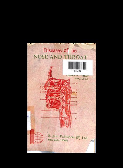 DISEASES OF THE NOSE AND THROAT B.JAIN PUBLISHERS (P) LTD.