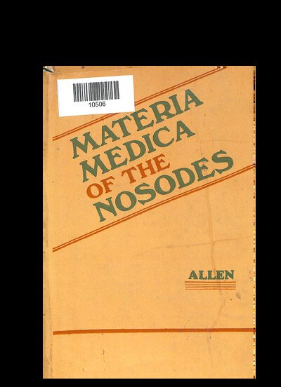 MATERIA MEDICA OF THE NOSODES ALLEN-5