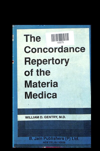 THE CONCORDANCE REPERTORY OF THE MATERIA MEDICA VOL-4