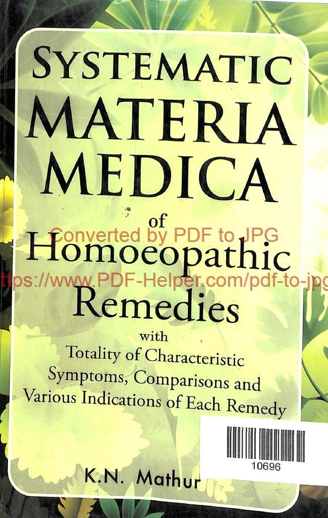 systematic materia medica