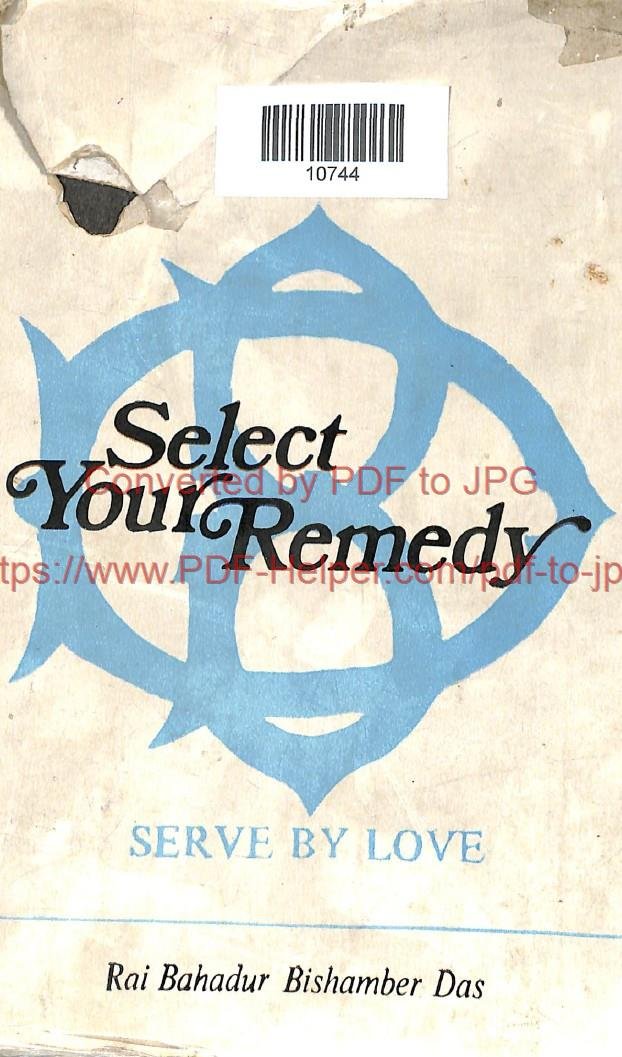 SELECT YOUR REMEDY REVISED AND ENLARGED