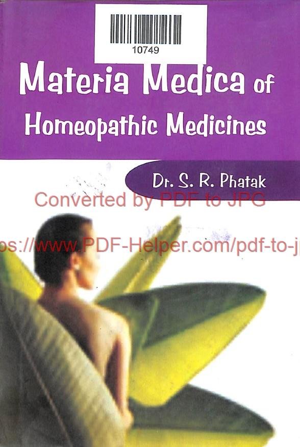 MATERIA MEDICA OF HOMOEOPATHIC MEDICINES