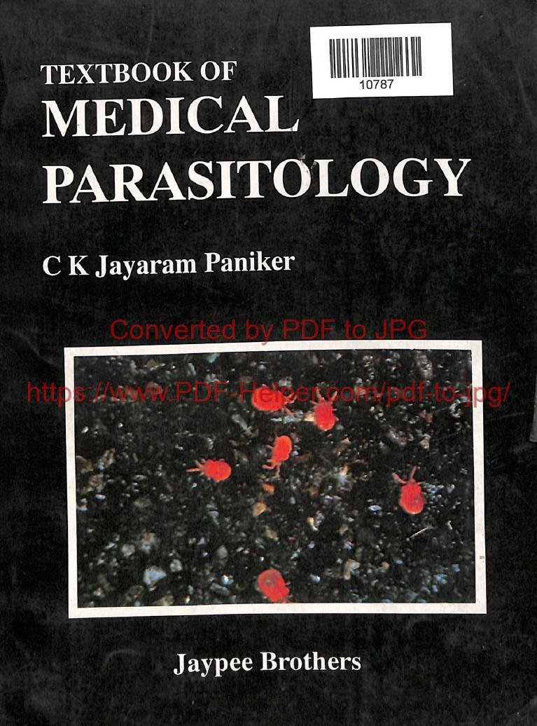 TEXTBOOK OF MEDICAL PARASITOLOGY