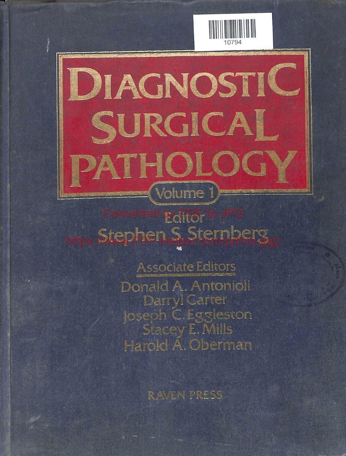 DIAGNOSTIC SURGICAL PATHOLOGY VOLUME-1