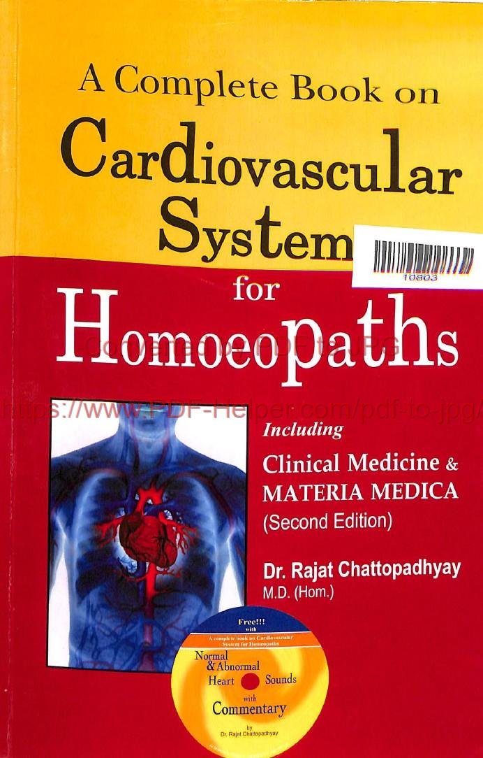 CARDIOVASCULAR SYSTEM FOR HOMOEOPATHS