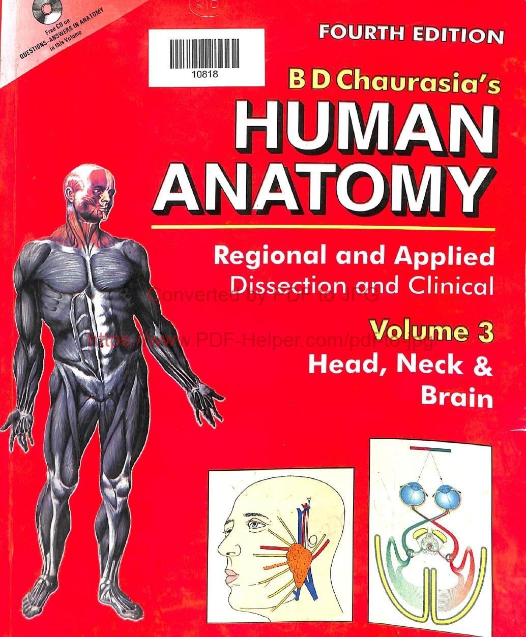 FOURTH EDITION HUMAN ANATOMY VOLUME-3  HEAD, NECK & BRAIN