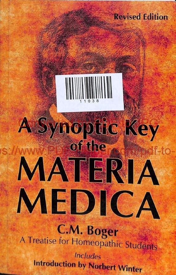 A SYNOPTIC KEY OF THE MATERIA MEDICA