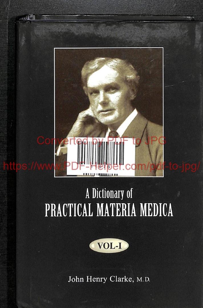 A DICTIONARY OF PRACTICAL MATERIA MEDICA VOL -1