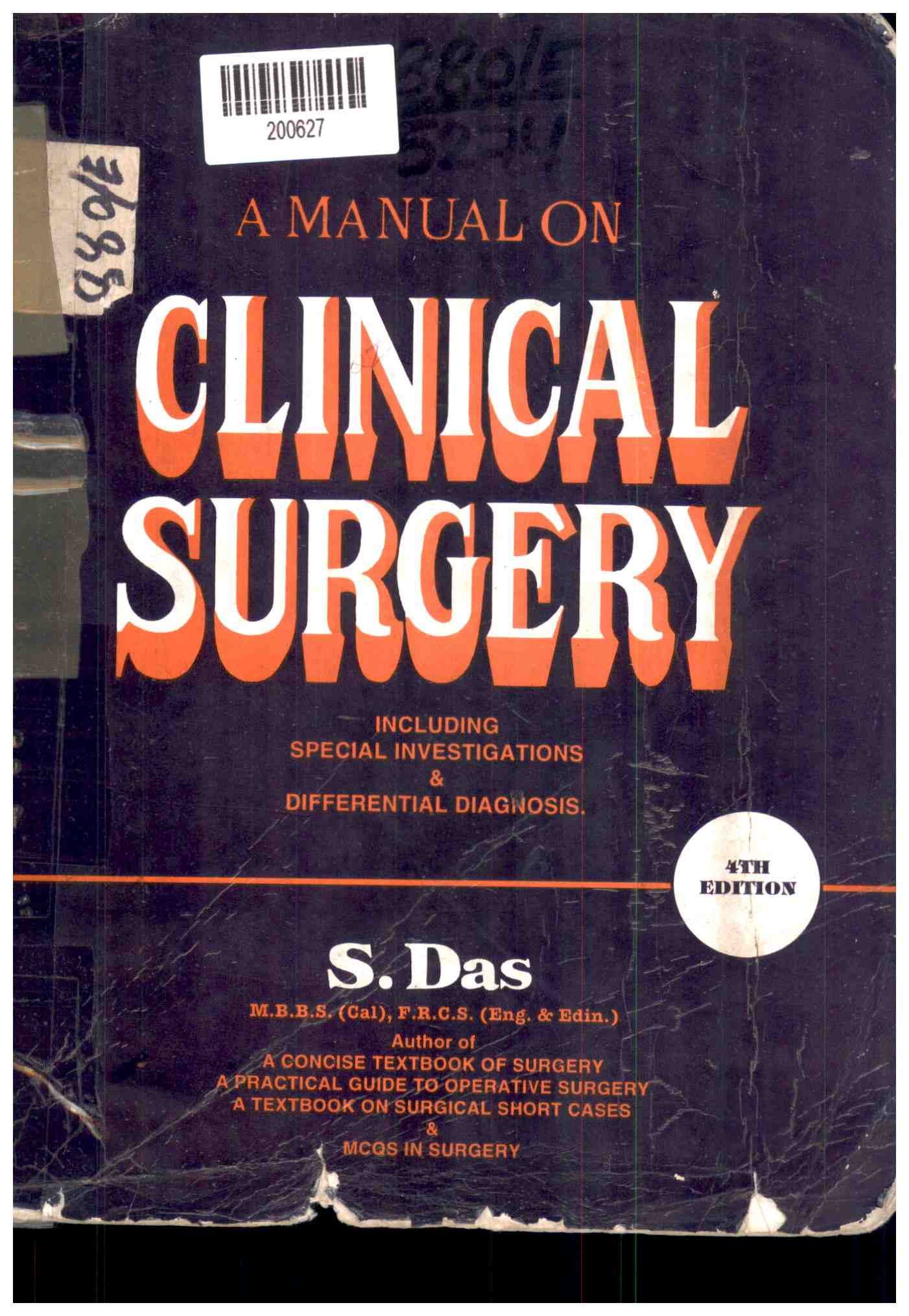 a Manual on Clinical Surgery