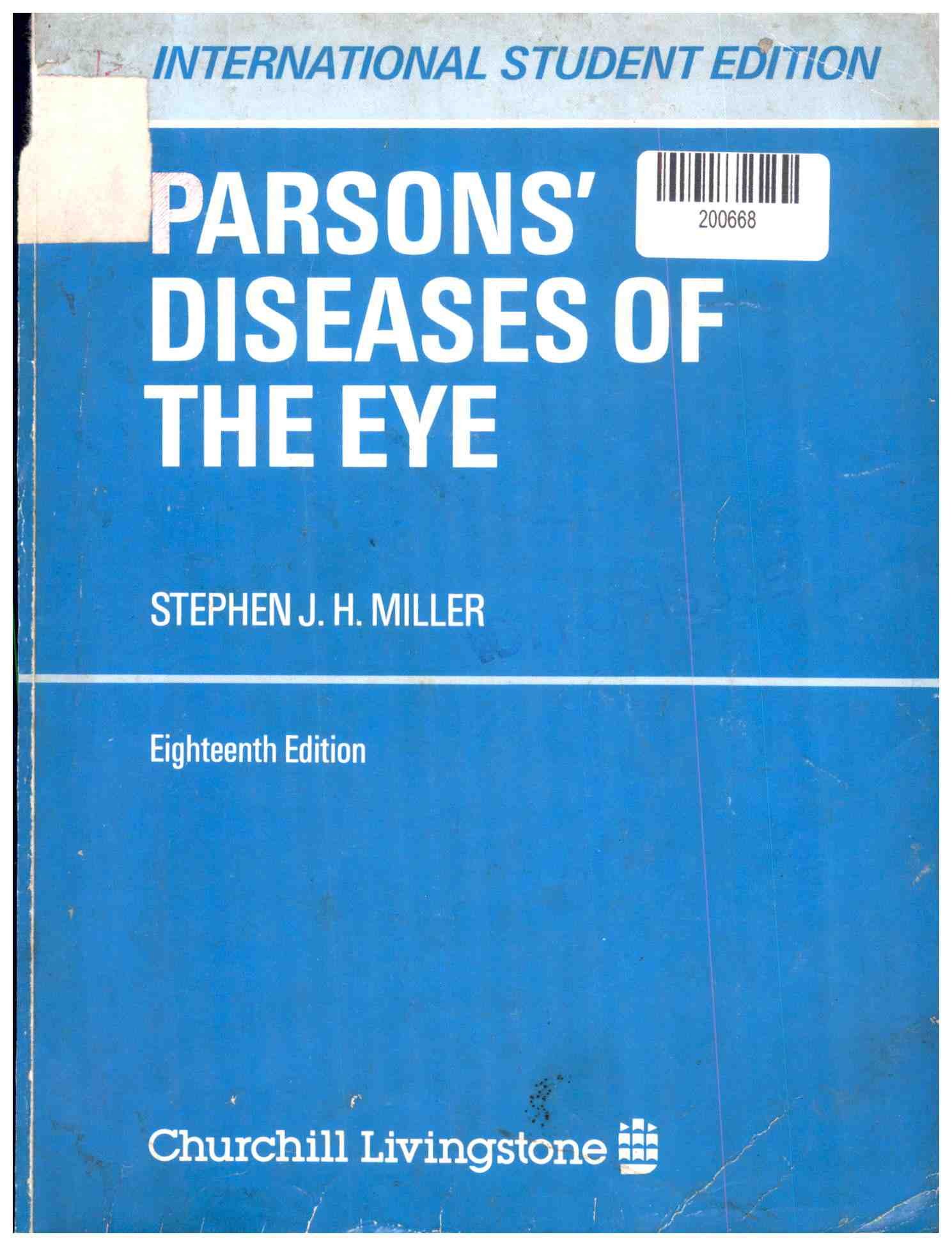 Parsons' Diseases of the Eye