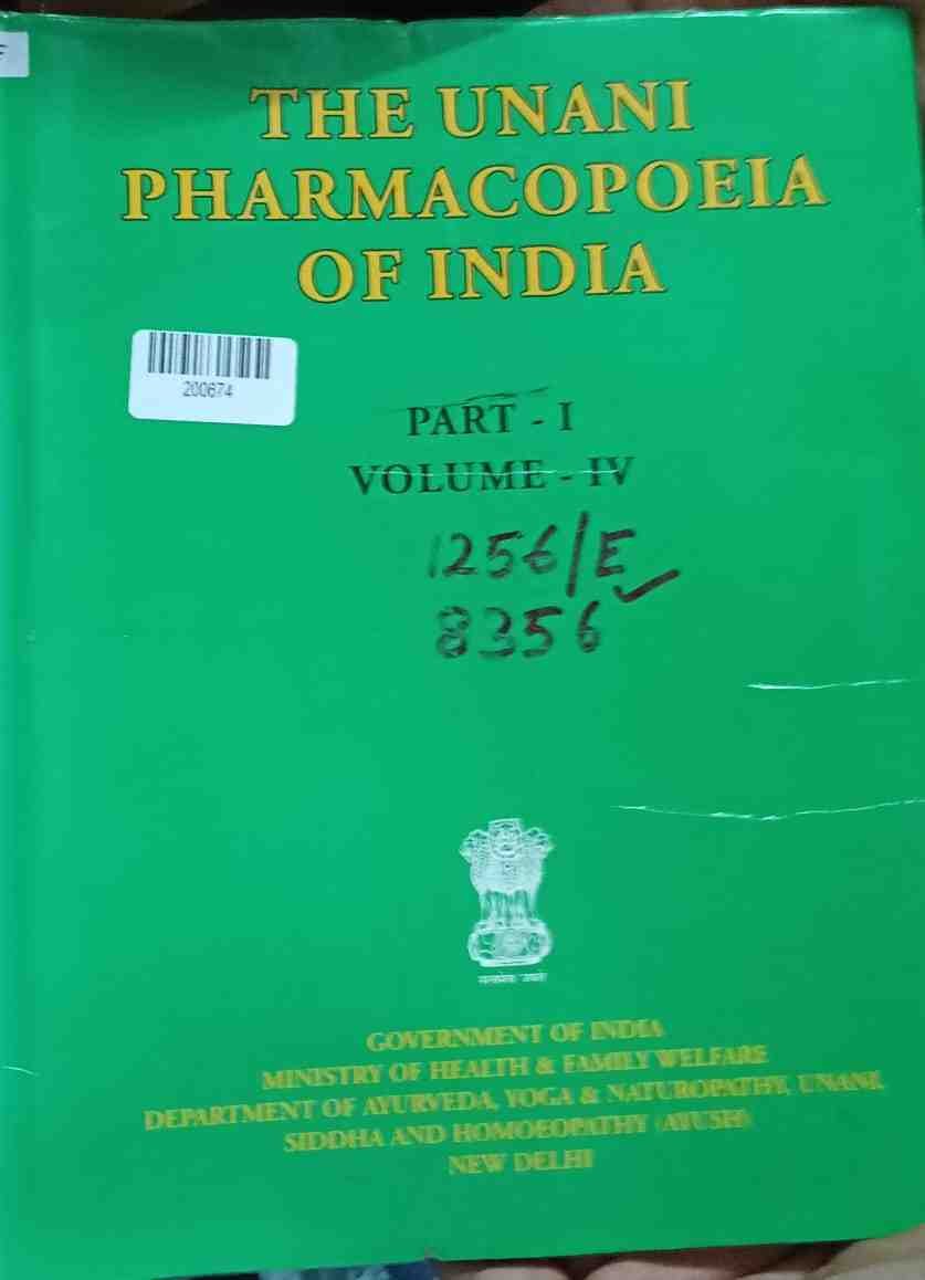 the Unani Pharmacopoeia of India