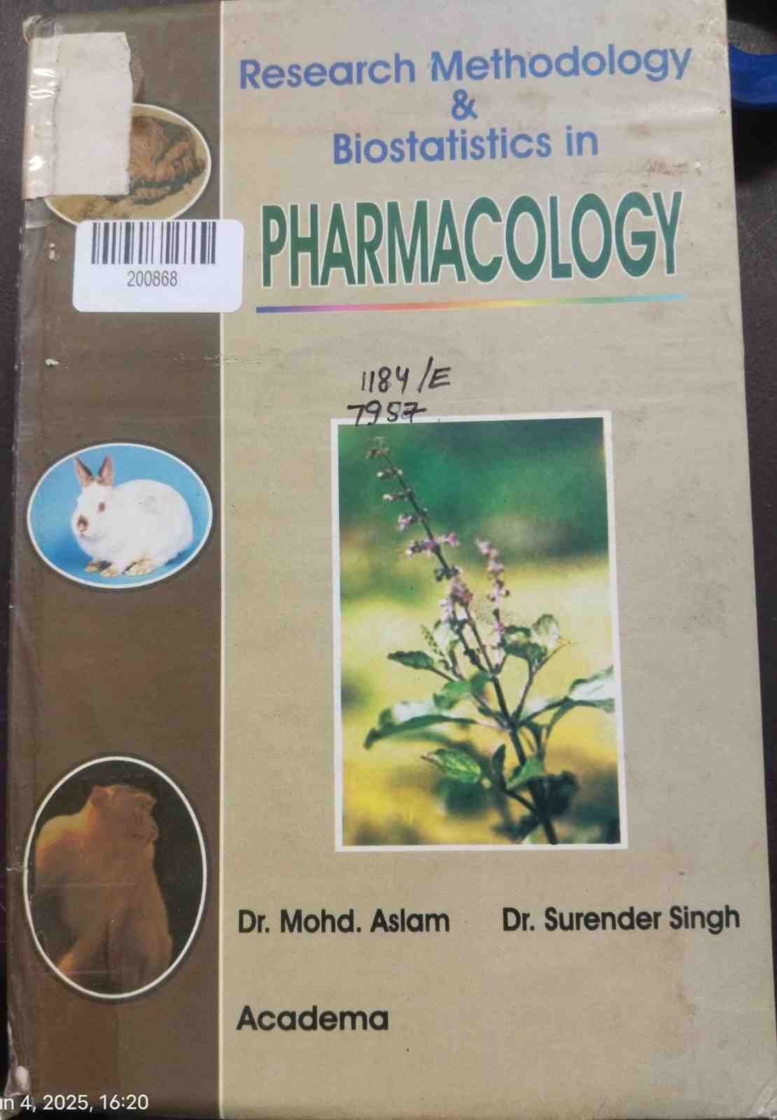 Research Methodology & Biostatistics in Pharmacology