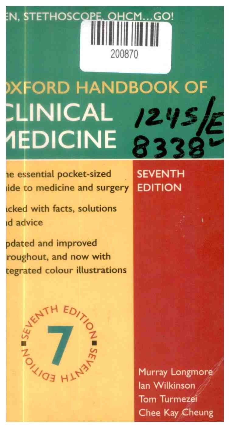 Oxford Handbook of Clinical Medicine