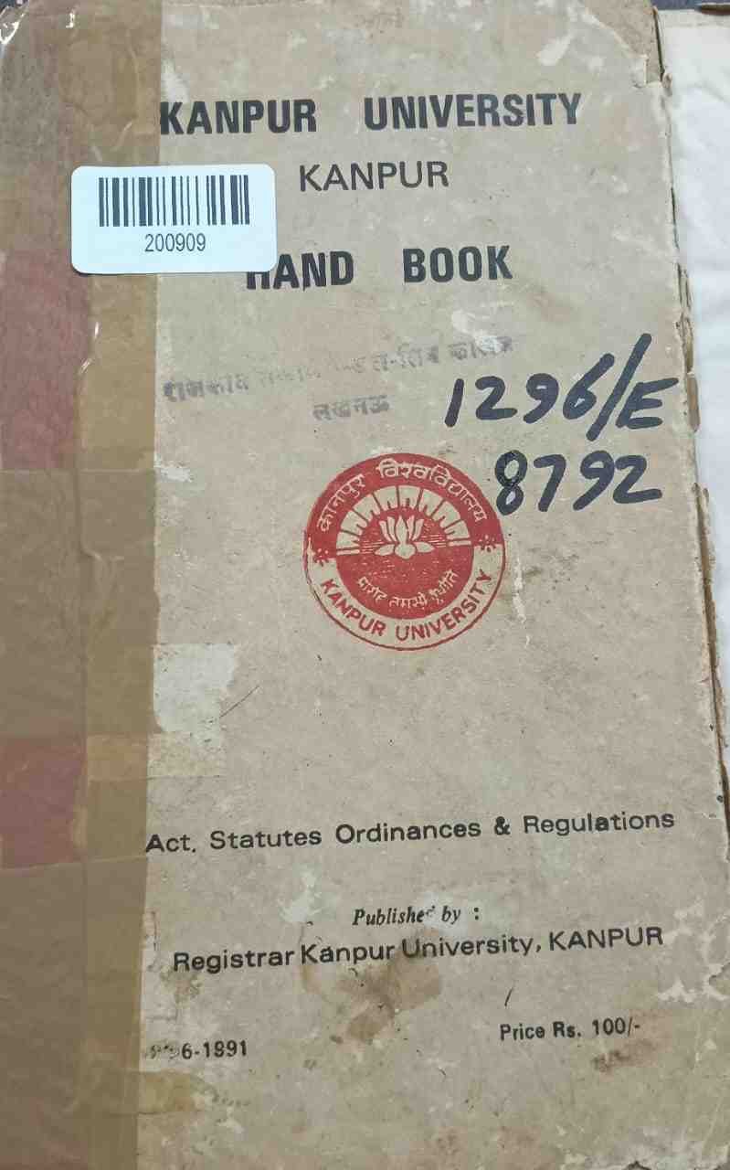 Hand Book: Act, Statutes Ordinances & Regulations