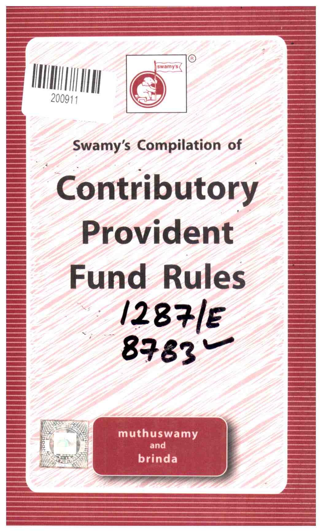 Swamy's Compilation of Contributory Provident Fund Rules