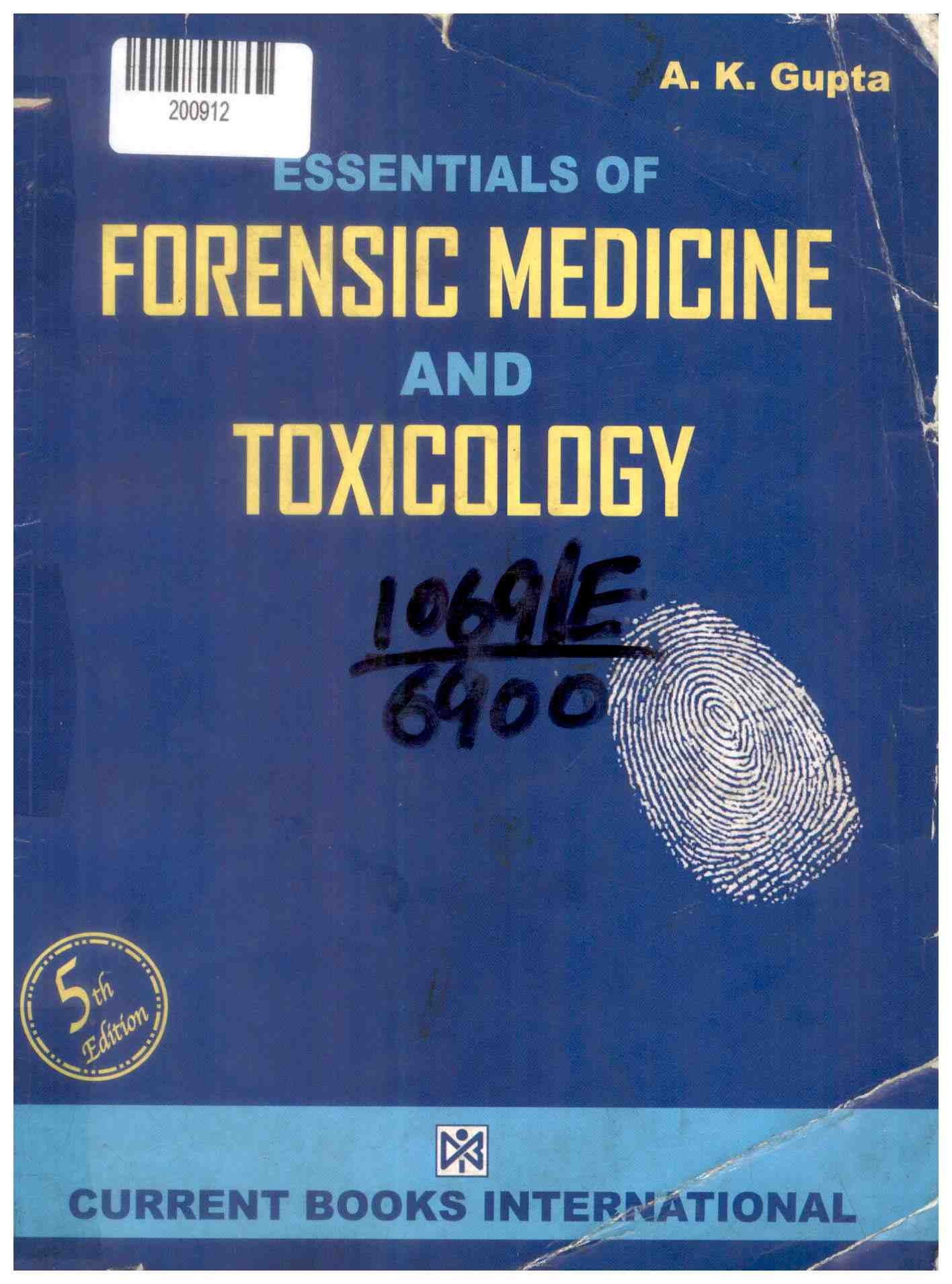 Essentials of Forensic Medicine and Toxicology