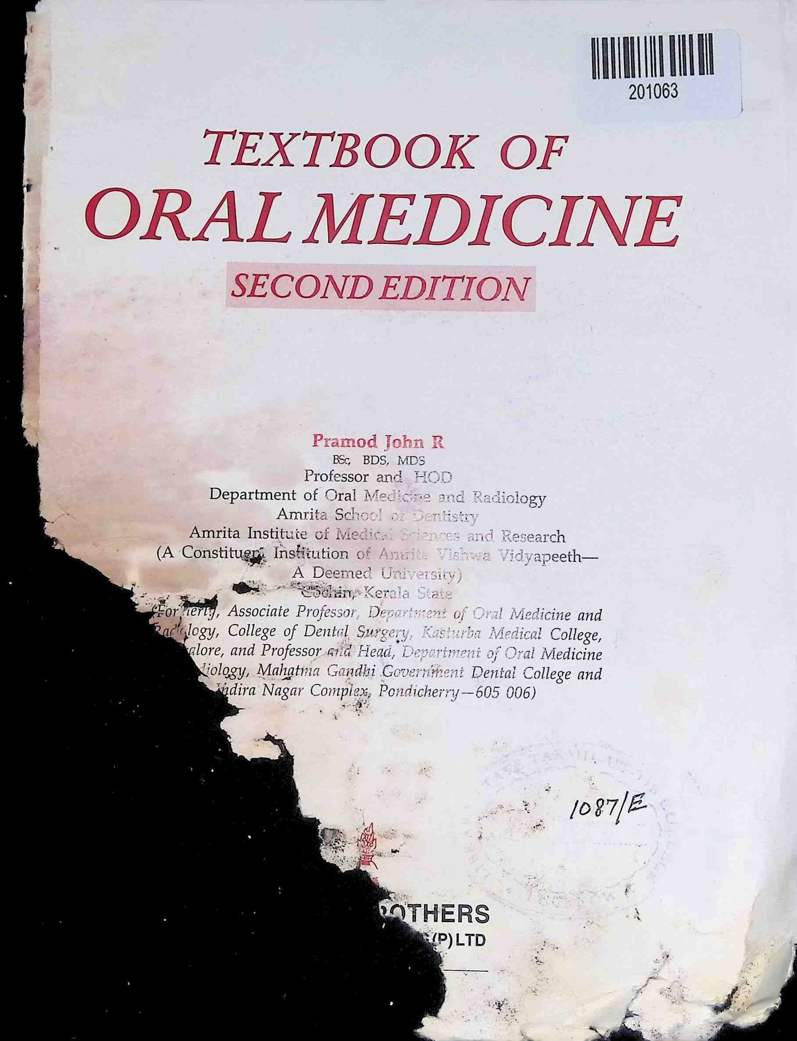 Textbook of Oral Medicine