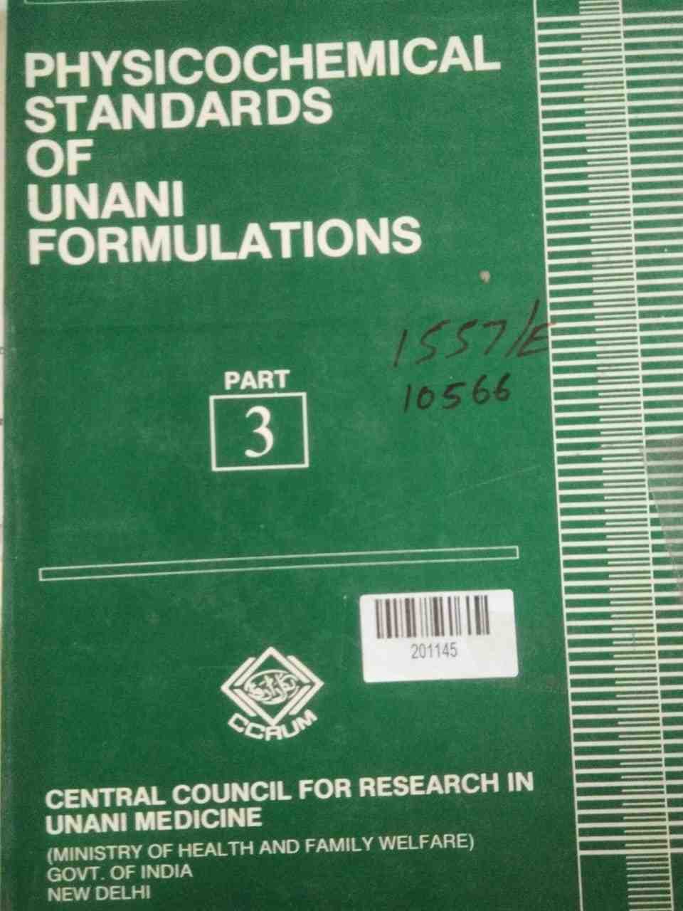 Physicochemical Standards of Unani Formulations