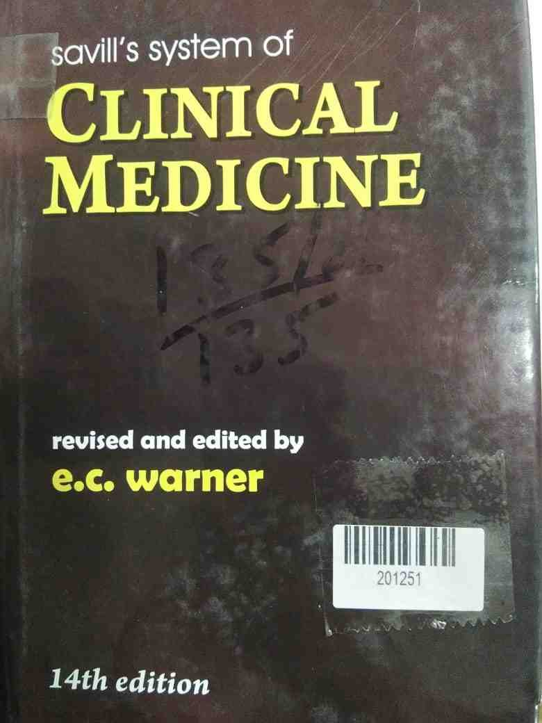 Savill's System of Clinical Medicine